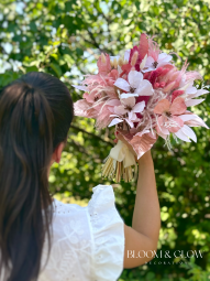 Blush Bloom szárazvirág csokor