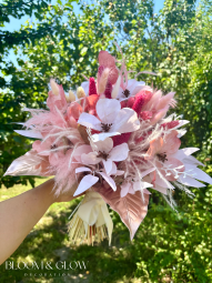 Blush Bloom szárazvirág csokor