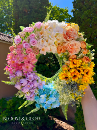 Rainbow door decoration