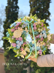 Spring knocker - blue and purple